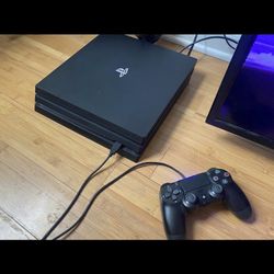 Ps4 1tb Pro Console w/controller and cords