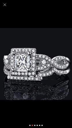 Cubic zirconia ring size 10