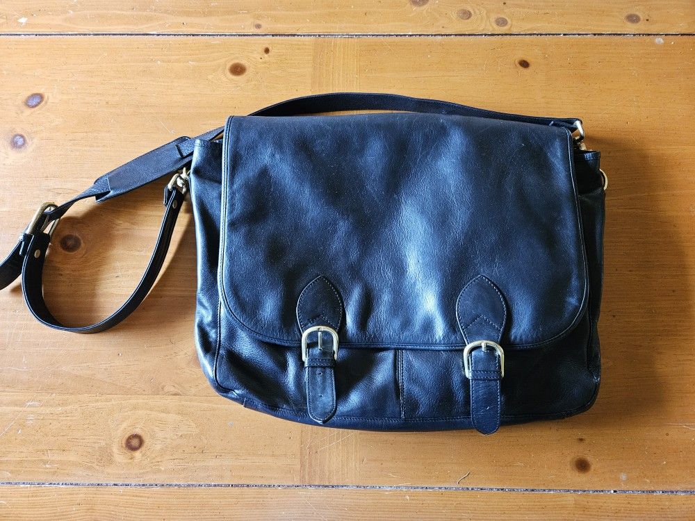 Leather Briefcase Shoulder Bag