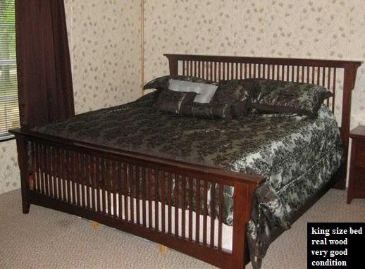 King size bed. Need to sell fast