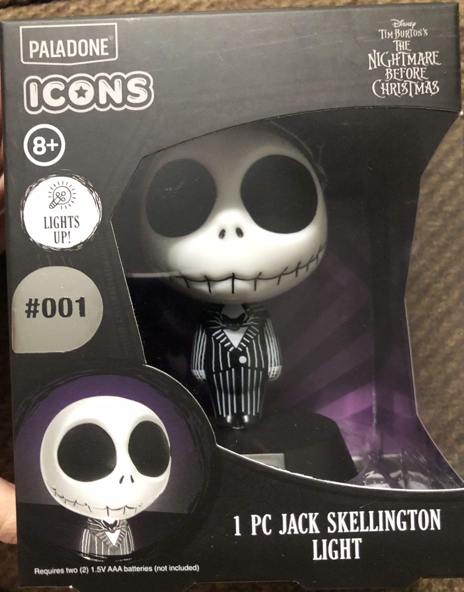 NIGHTMARE BEFORE CHRISTMAS JACK SKELLINGTON LIGHT NEW