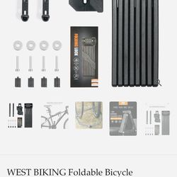 West Biking Bicycle Folding Lock 