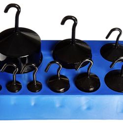 United Scientific™ WHSBE9 Hooked Weight, Black Enamel, Set of 9