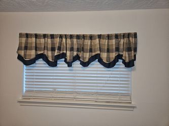 Vintage blue curtain