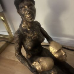 Large Pottery Statue Unsigned 