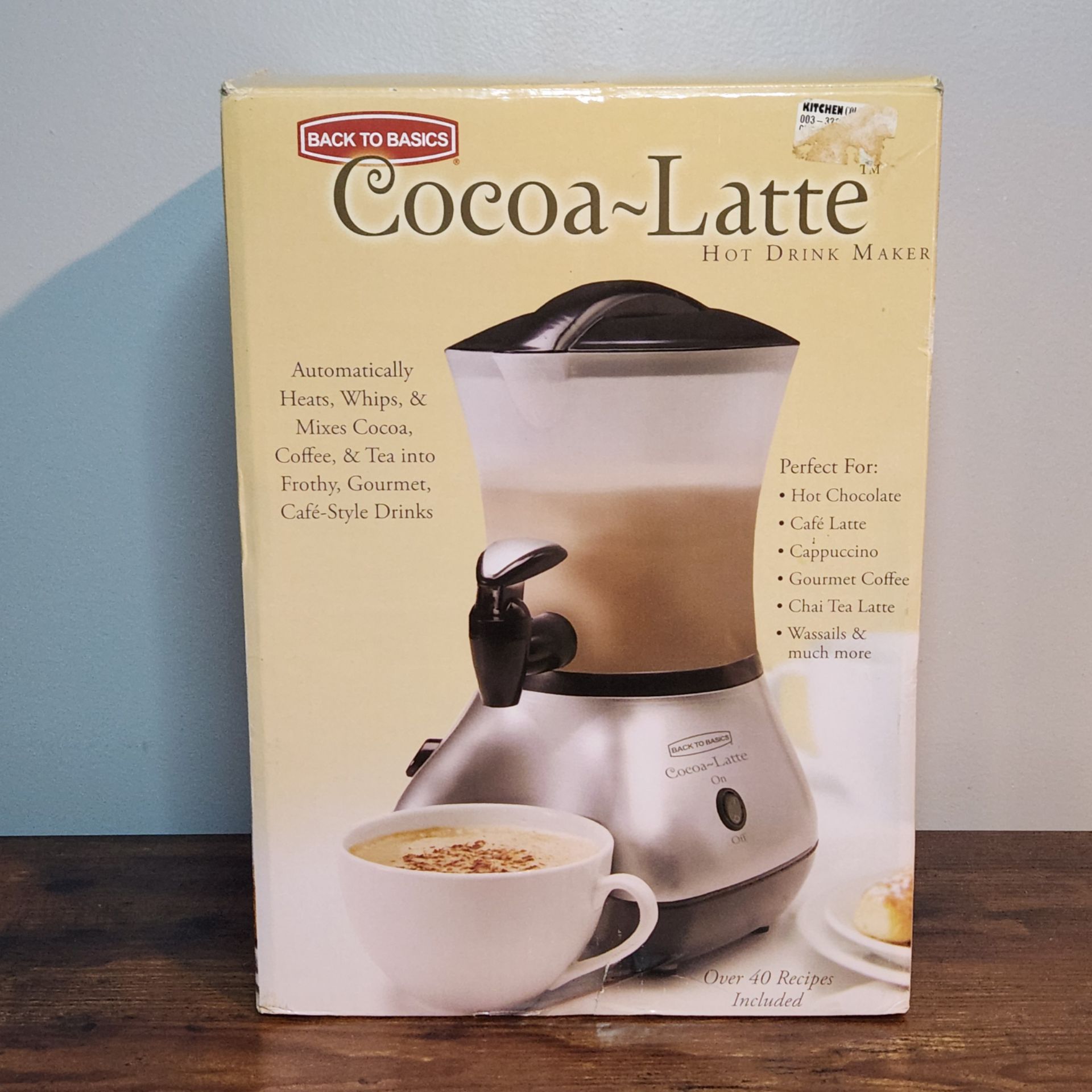 Back to Basics Cocoa Latte CM300BR Hot Drink Maker – Cocoa / Latte Machine NIB