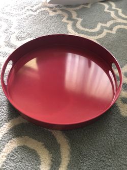 Red Serving Trays