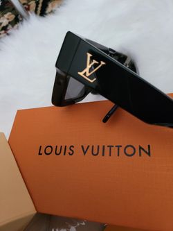 LOUIS VUITTON CYCLONE SUNGLASSES BLACK GOLD CRYSTAL Z1578W 