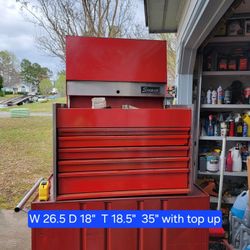 vintage Snap-on KR533 flip-top toolbox