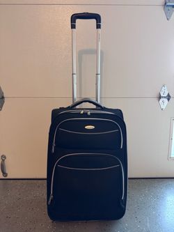 Samsonite Softside Rolling Carry-on Suitcase 22in — Black Upright Luggage, 2-Wheel
