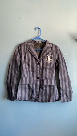 HALLOWEEN ADDAMS FAMILY WEDNESDAY KIDS SIZE COSTUME