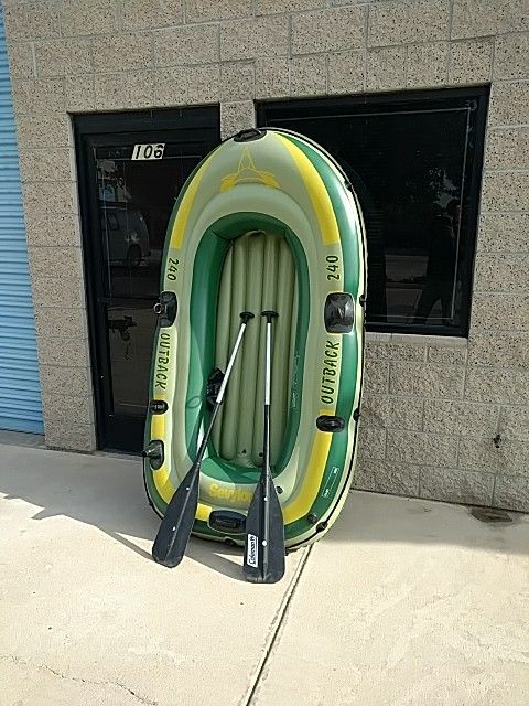 7 foot 3 person raft sevylor outback 240