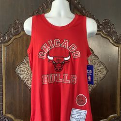 NWT Chicago Bulls Embroidered Logo Jersey