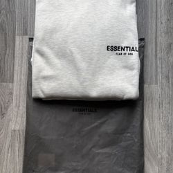 Light oatmeal essential hoodie 