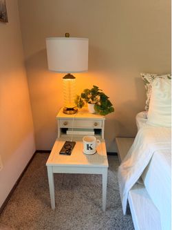 Modernized Vintage Telephone/ Side Table