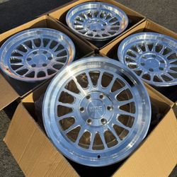 KMC IMPACT Forged 17” Raw Machined Wheels 6 lug Chevy GMC Toyota Ford F-150 Raptor 6x135