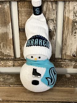 New Handmade Seattle Kraken Snowman
