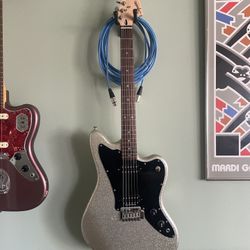 Early 2000s Squier jagmaster Silver Sparkle 
