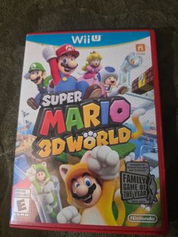 Wii u super Mario 3d world
