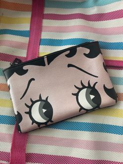 Betty Boop Pink Zip Pouch Clutch