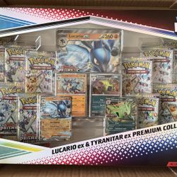 Prismatic Evolutions Lucario ex & Tyranitar ex Premium Collection ( Sam’s Club)