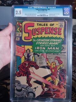 Tales of suspense 52 cgc graded comic book 2.5 first appearance of black widow