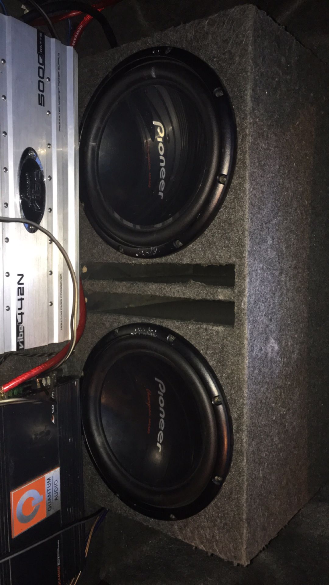 Pioneer 12 subs and amp