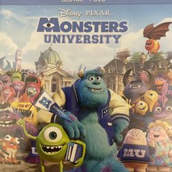 Disney’s MONSTERS University (Blu-Ray + DVD-2013) NEW!