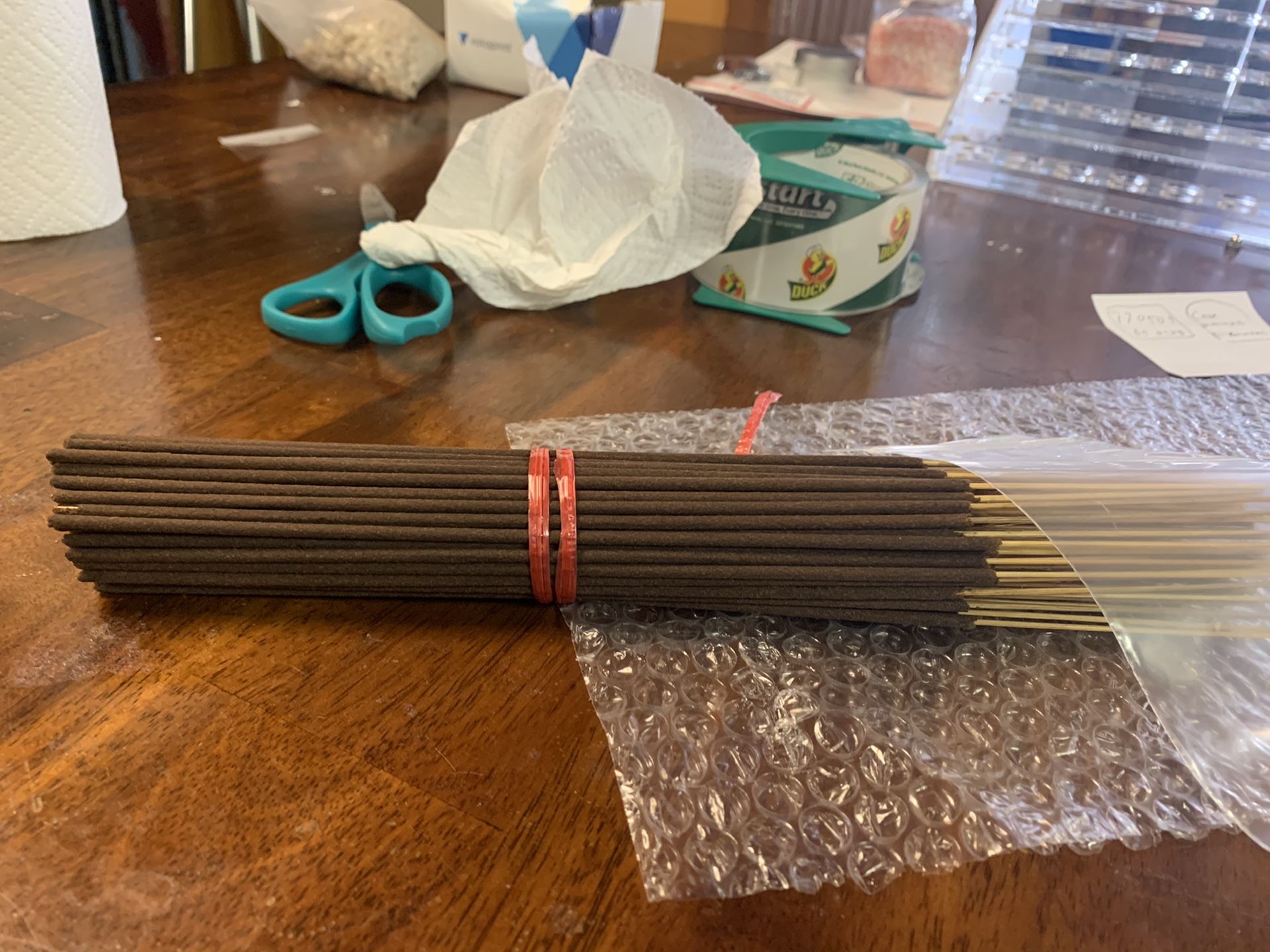 Freshly dipped INCENSE bundles (85-100) sticks