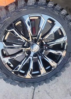 Gmc sierra wheels and tires 🔥✅