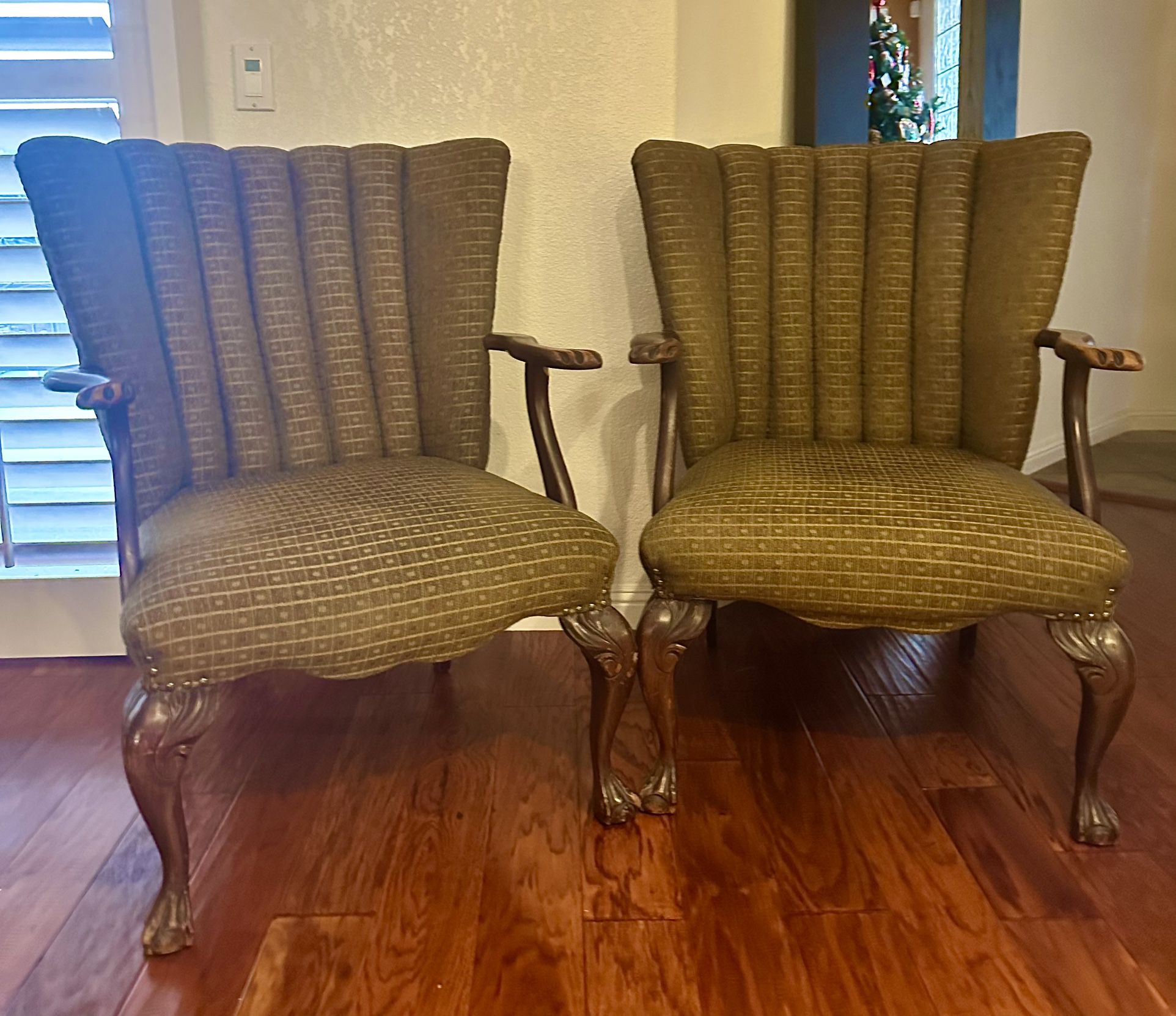 Antique Wing Back Chairs