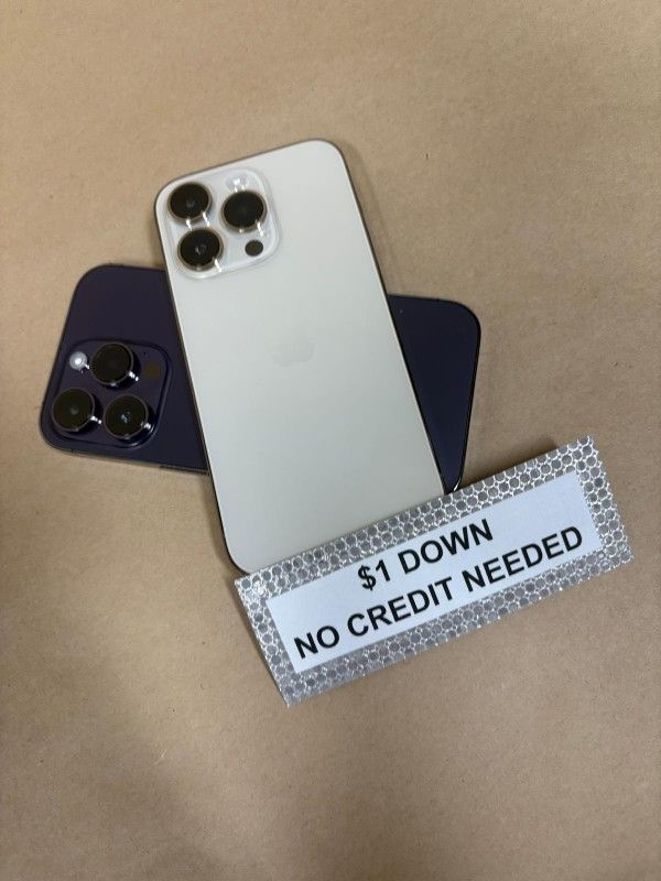 Apple IPhone 14 Pro 5G - Only $1 Today Pay The Rest Later!