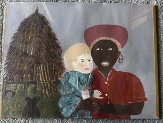 Bahama Mama PAINTING Acrylic-Gouache Unframed Leona Coakley African Bahamian Culture Art