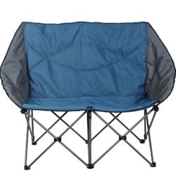 Oversized Camping Chair Double Folding Chair Heavy Duty Loveseat Camp Chair 2 Person Support 450 LBS for Adults Outdoor