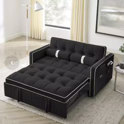JASMODER Black Contemporary/Modern Sofa bed