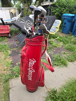 Golf Club Set w/ MacGregor Bag - Wilson 1200 LT Kunnan Woods Irons Putter