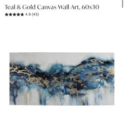 Beautiful Shades Of Blue Canvas Painting