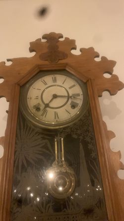 Antique gingerbread mantel clock