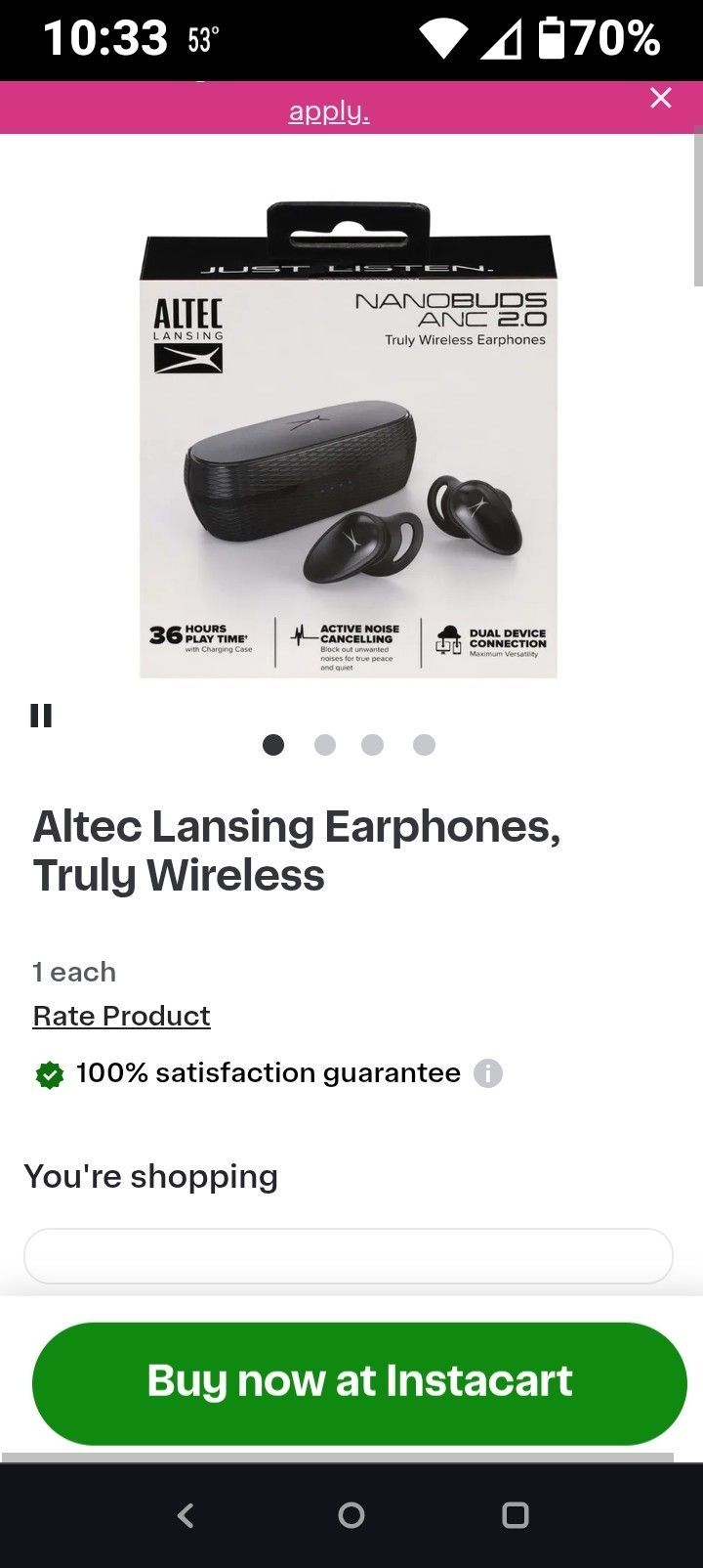 Altec Nano Buds ANC 2.0