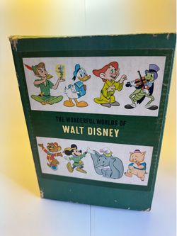 Vintage Walt Disney The Wonderful Worlds book set.