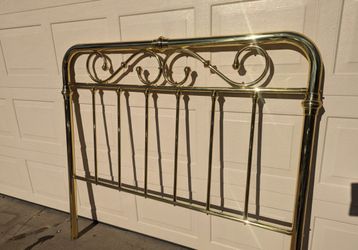 Bed Headboard Brass