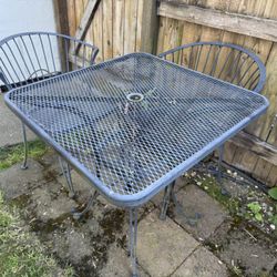 Patio Chair And Two Table 
