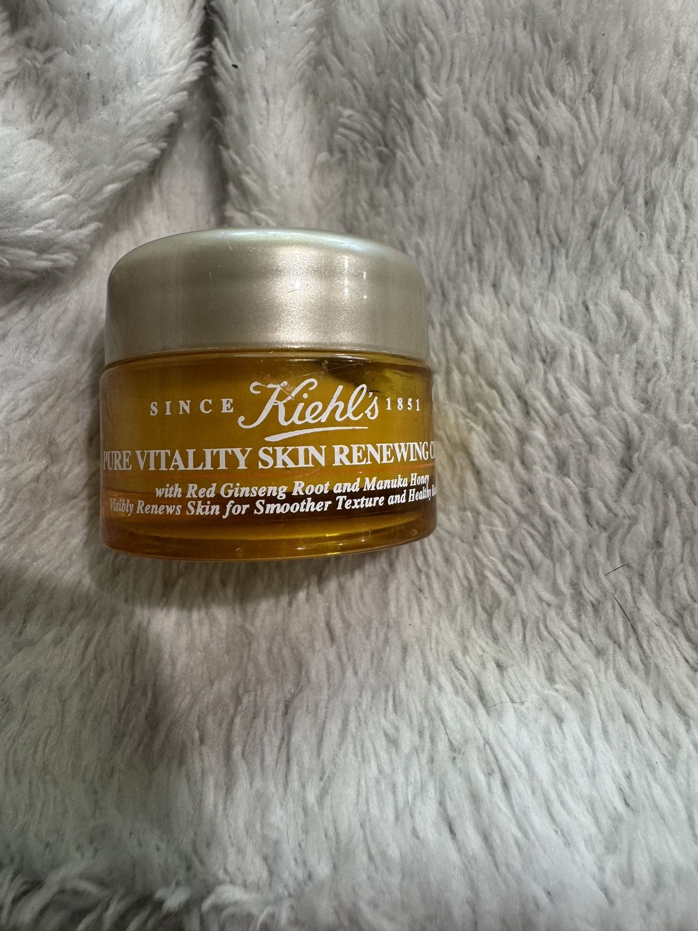 Kiehl's Pure Vitality Skin Renewing Cream Travel Size .25 oz
