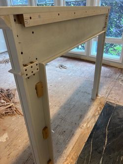 fireplace mantel