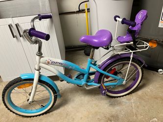 16” Girls Journey Bicycle with doll seat