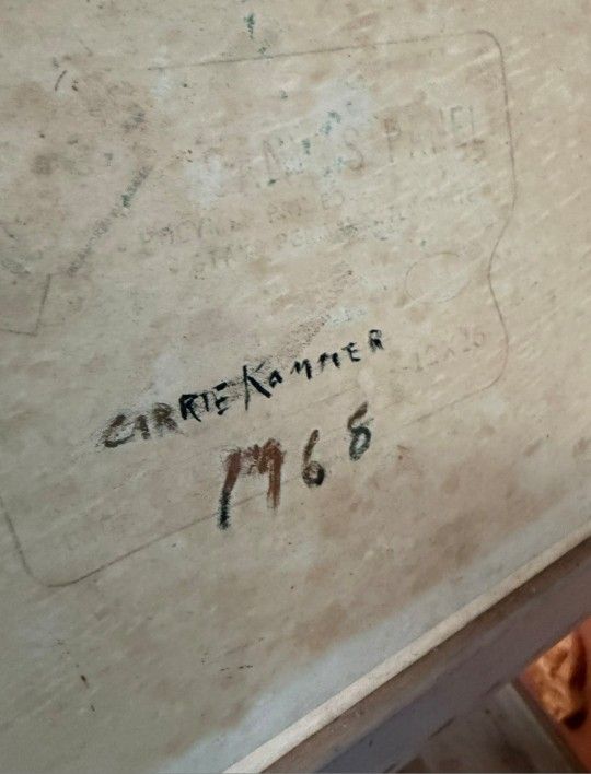 Mid Century Oil On Board Signed 1965