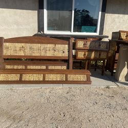 Teak Wood Coconut Bamboo Bedroom Set From Indonesia 