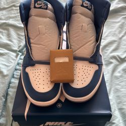 Retro 1 High True Blue/Wht Cement Grey Size 10.5
