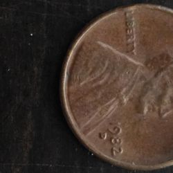 1982 D Penny