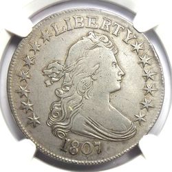 1807 Draped Bust Half Dollar 50C Coin Rare!